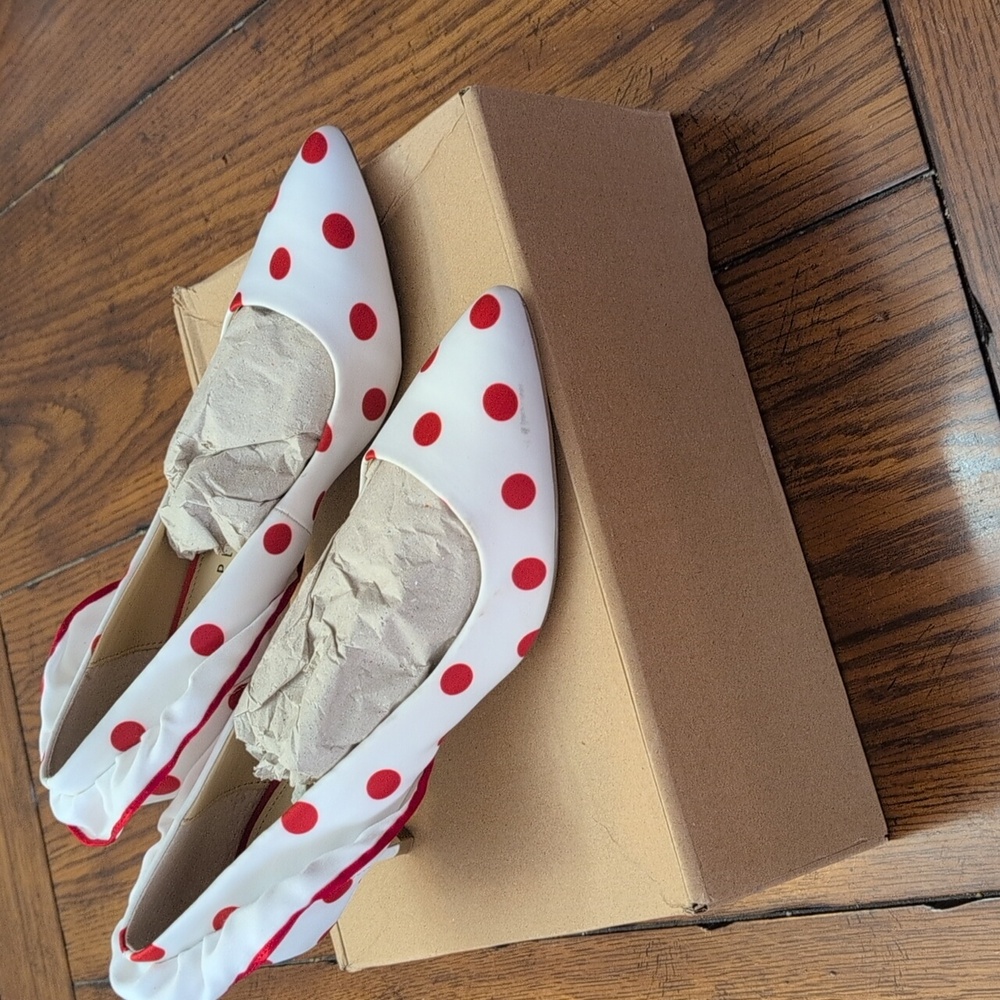 Katy Perry Collections Red and White Polka Dot Heels